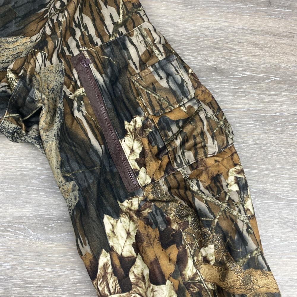 Gamehide Hush Hide Mossy Oak Camouflage Hunting Zip Up Jacket Men's Size XL - Picture 13 of 16
